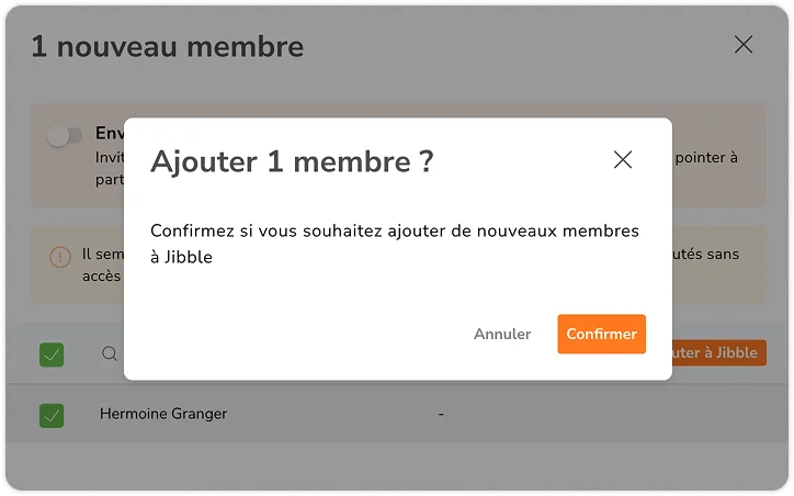 Importation de membres pour l'intégration dans Xero